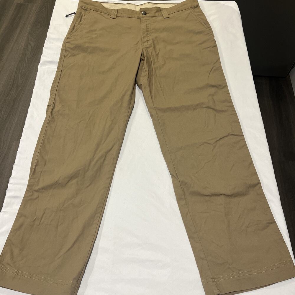 Columbia Mens Regular Fit 34w 30L Brown Pants Straight Leg